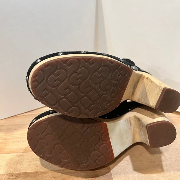 UGG Uggs Sling back clog Black suede 8m - Picture 5 of 6